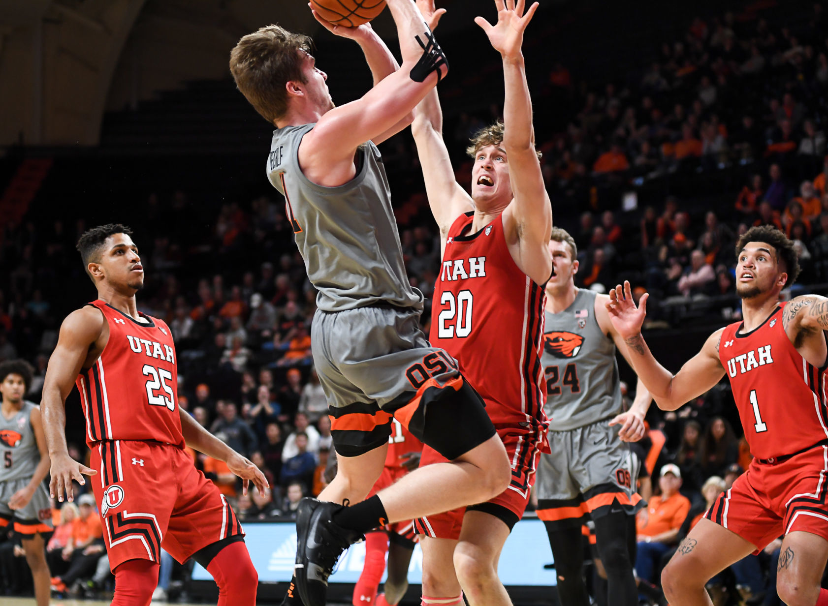 OSU vs Utah mens basketball 19
